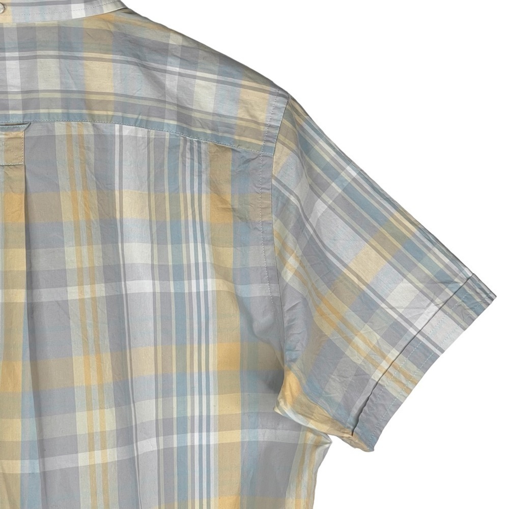 Jack Spade Shirt Mens Large Plaid Print Button Up Cotton Spring Short Sleeve - Picture 12 of 16